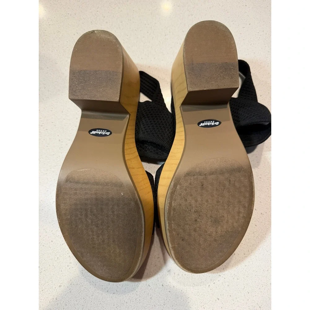 Dr. Scholls Womens Becca Platform Sandals Black 10M